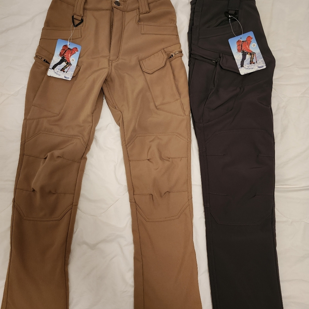 Men's Outdoor Adventure Pants - Tan and Gray